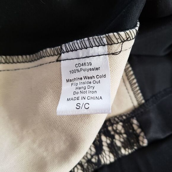 TCEC Black Lace Overlay Bodycon Dress Sz S - Picture 13 of 13
